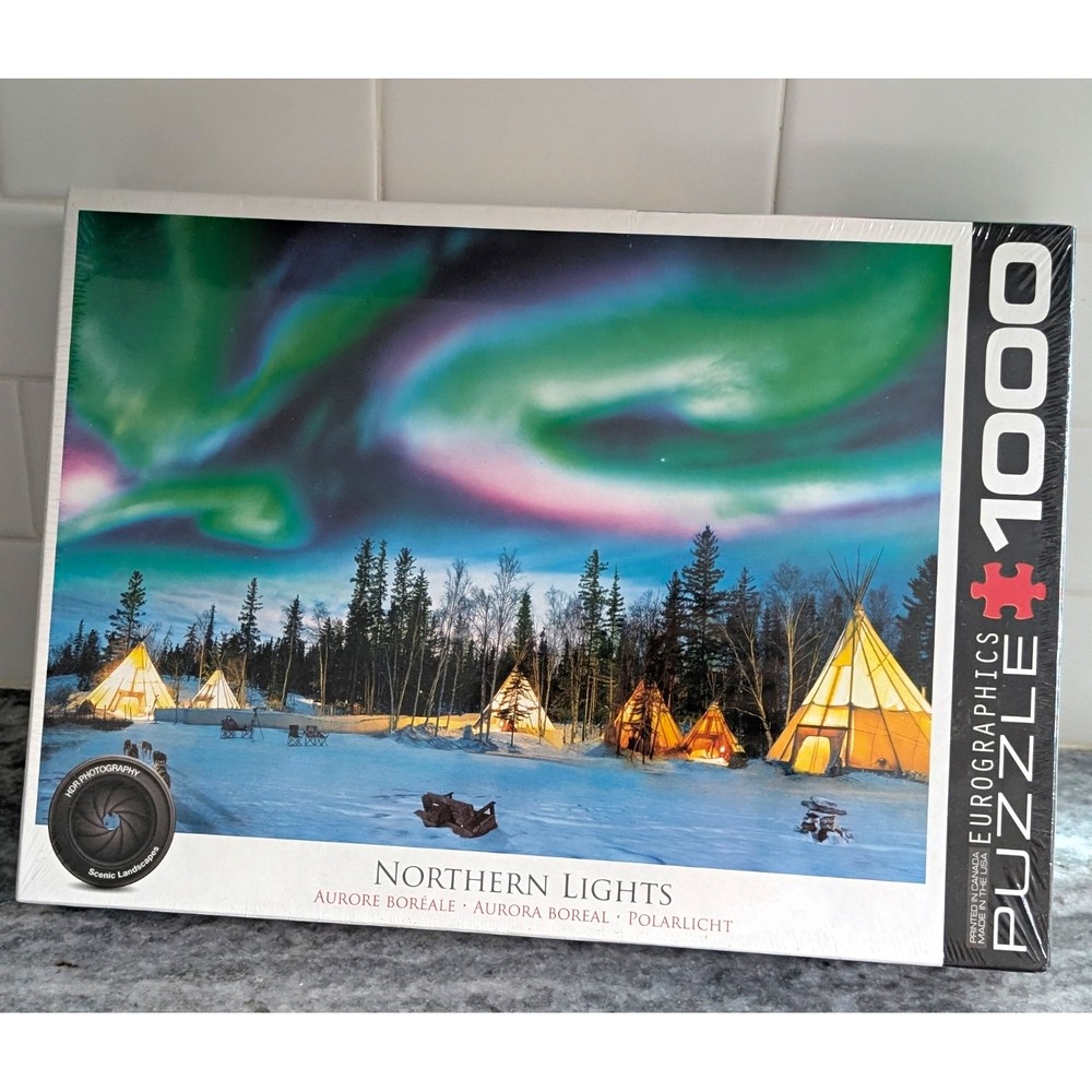Eurographics NORTHERN LIGHTS 1000 Piece Jigsaw Puzzle 19 1/4x26 5/8 NEW SEALED